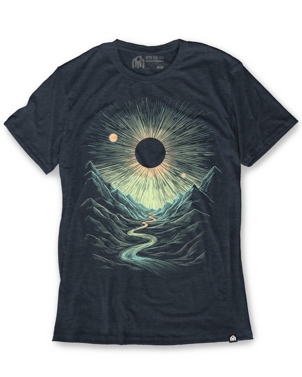 Lunar Canyon Tee-Navy-Regular-Mock--Model---L