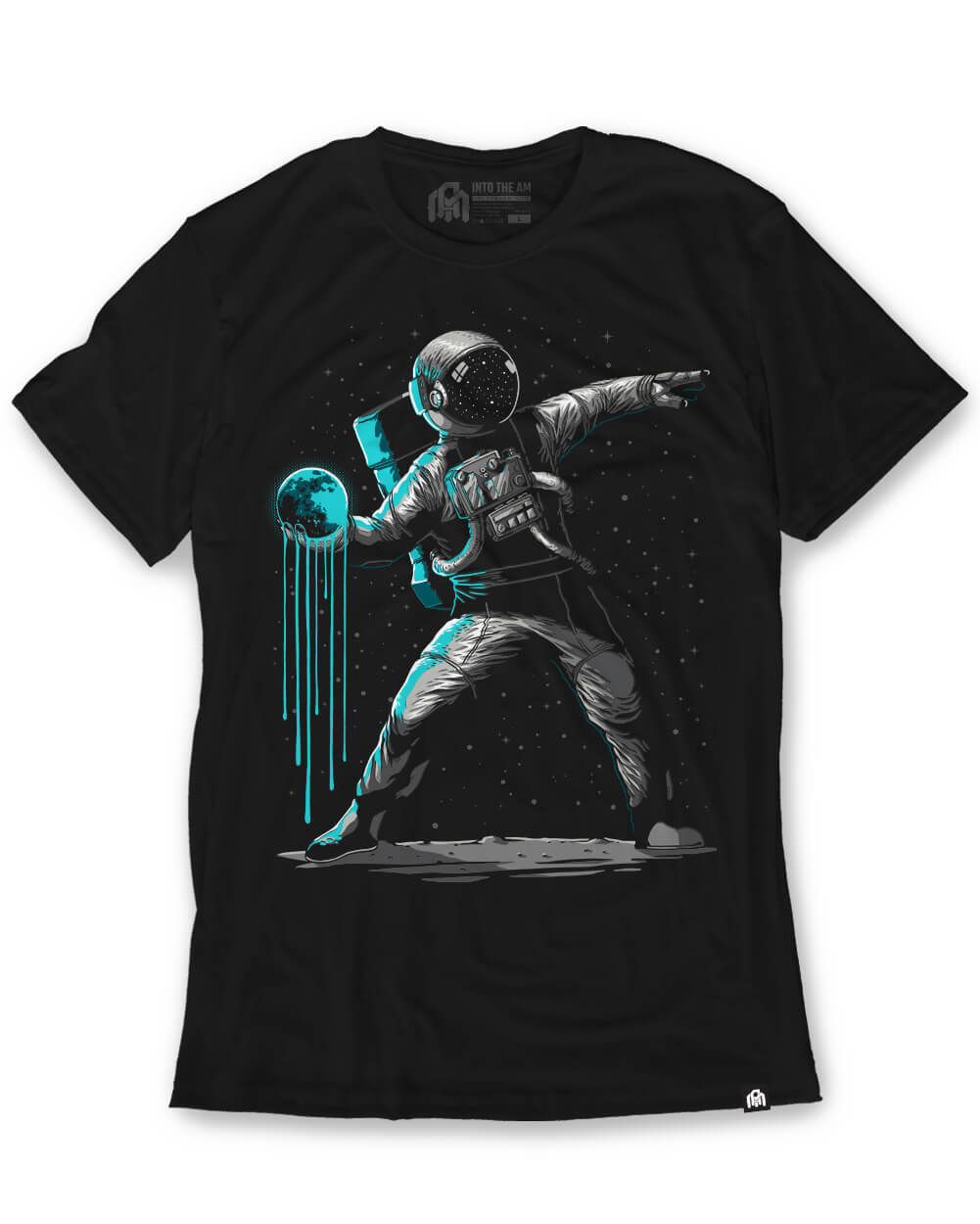 Lunar Molotov Tee-Black-Regular-Mock--Model---L