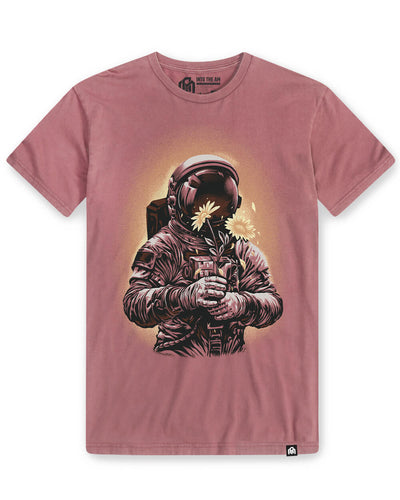 Lunar Petals Vintage Tee-Vintage Mauve-Regular-Mock--Model---L