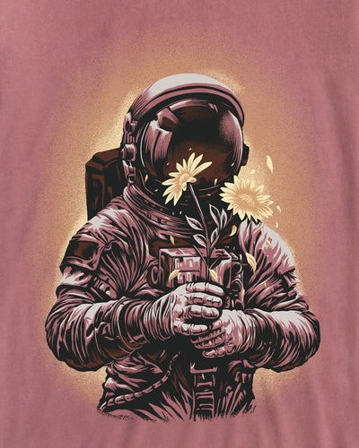 Lunar Petals Vintage Tee-Vintage Mauve-Regular-Swatch--Model---L