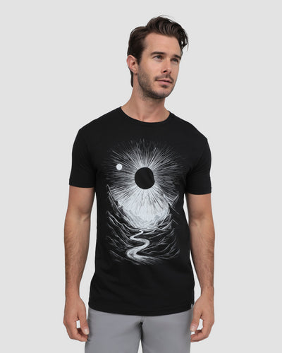 Lunar Canyon Tee-Black-Regular-Front--Model---L