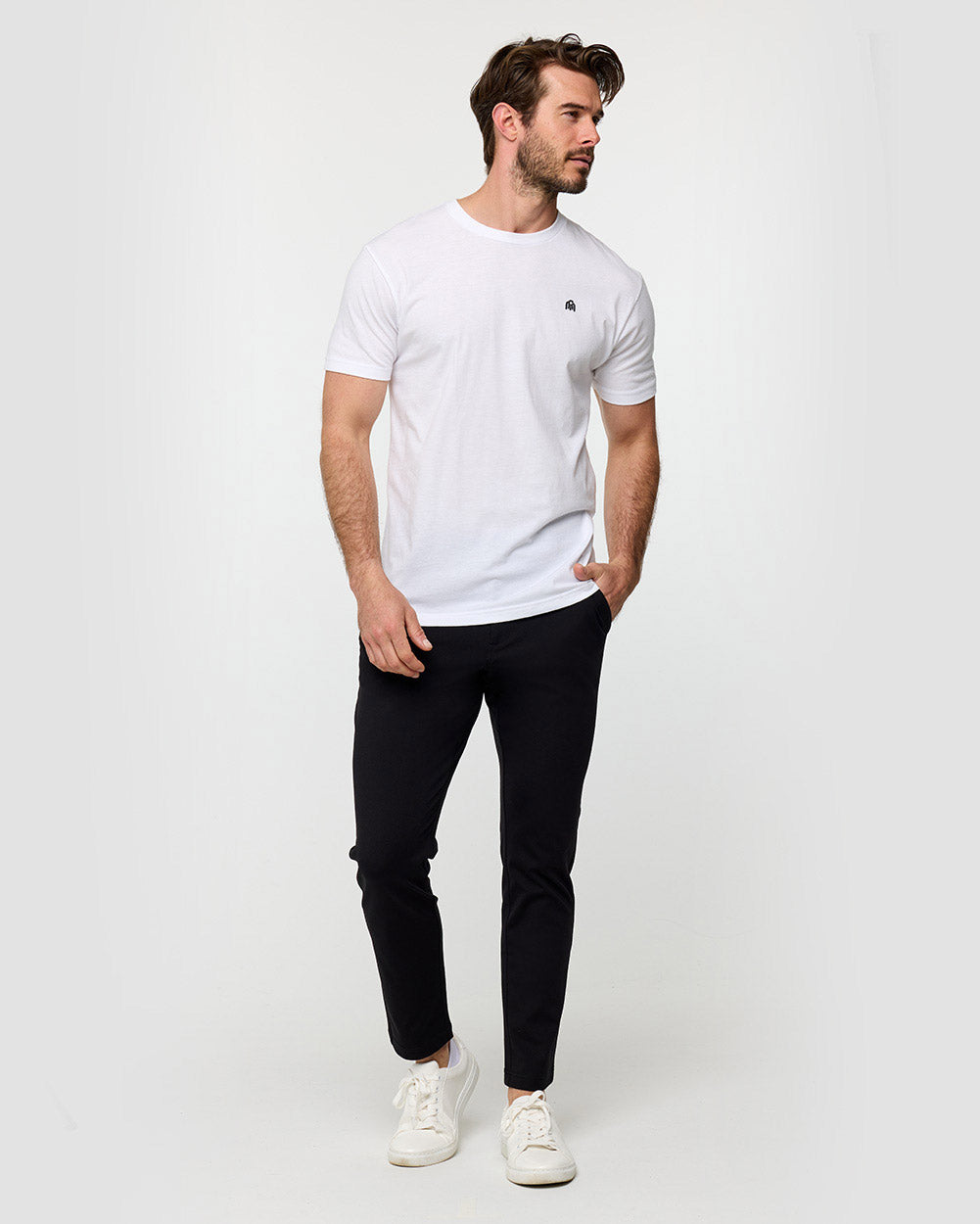 All Day Pants - Straight Fit-Black-33"-Regular-Full--Model---30