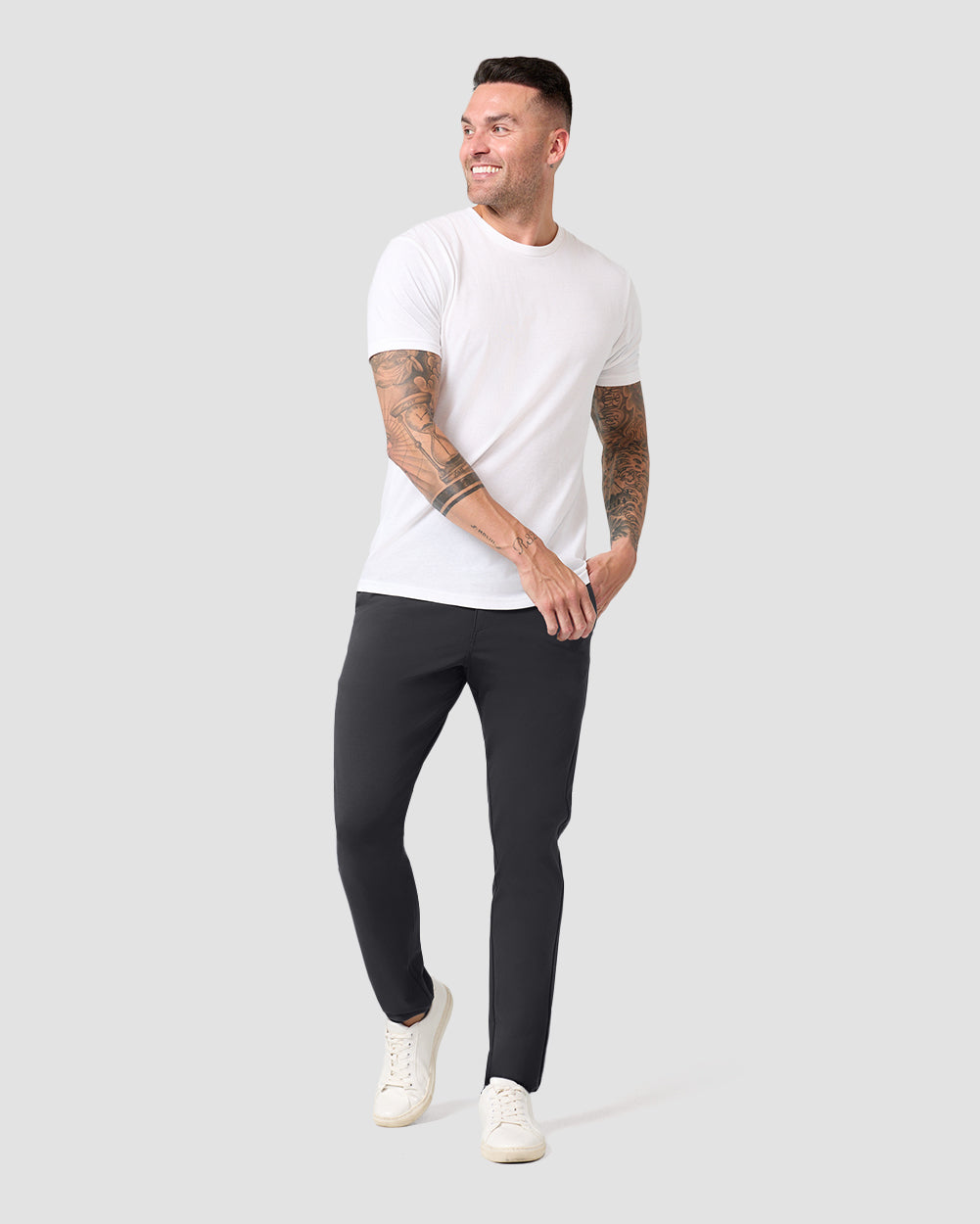 All Day Pants - Straight-Charcoal-30"-Regular-Full--Model