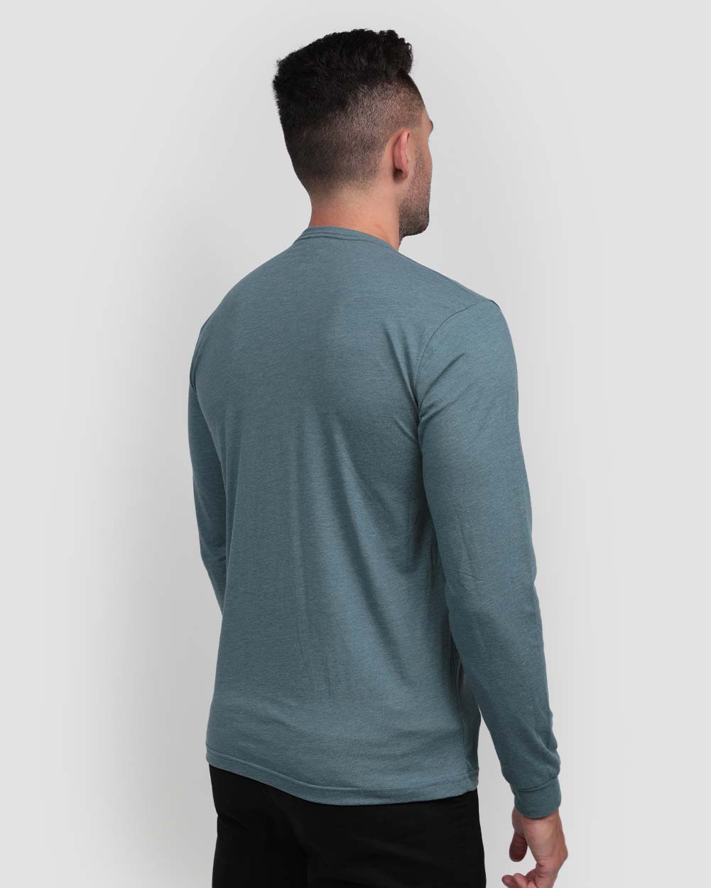 Long Sleeve Tee-Indigo-Tall-Regular-Back--Model---L