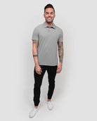 Polo - Tall - Non-Branded-Grey-Regular-Full--Model---L