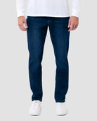 Legacy Stretch Denim Jeans-Dark Indigo-30"-Regular-Front--Model---32