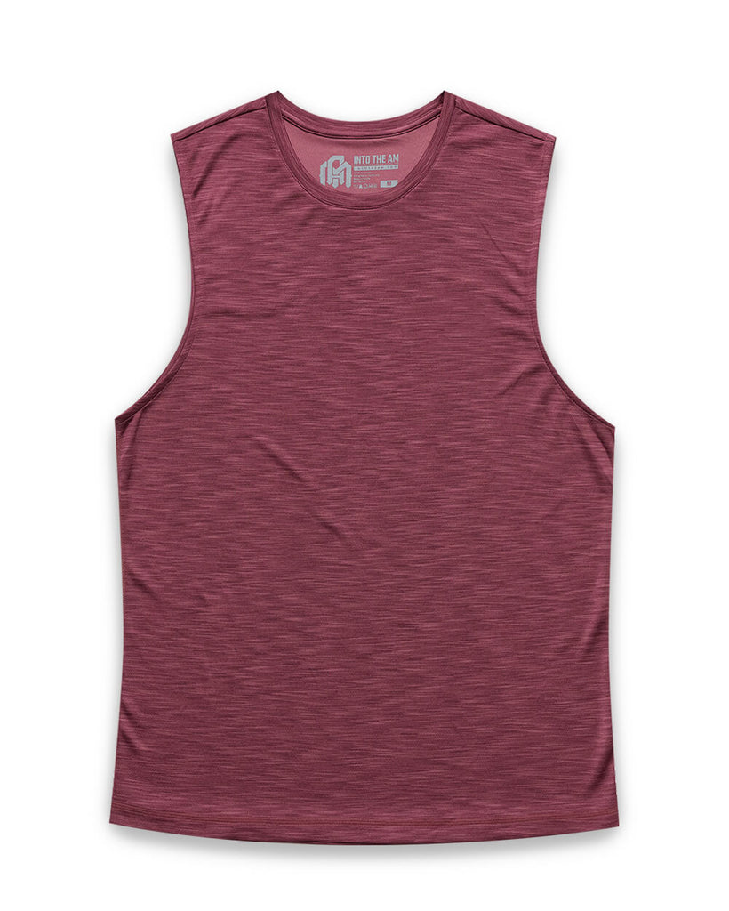 Performance Muscle Tank - Non-Branded-Maroon-Regular-Mock--Alex---M