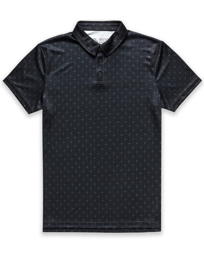 Performance Polo - Non-Branded-Black Dots-Tall-Regular-Mock--Model---L