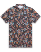 Pursuit Performance Polo-Black Floral-Reg-Regular-Mock--Model---L