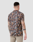 Pursuit Performance Polo-Black Floral-Reg-Regular-Back--Model---L