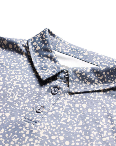 Performance Polo - Non-Branded-Indigo Splatter-Regular-Detail 3--Alex---M