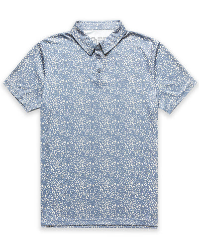 Performance Polo - Non-Branded-Indigo Splatter-Regular-Mock--Alex---M