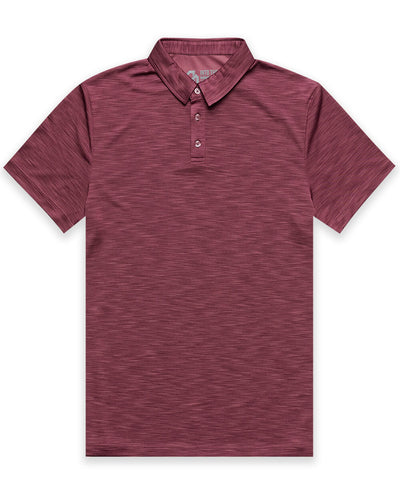 Performance Polo - Non-Branded-Maroon-Regular-Mock--Alex---M