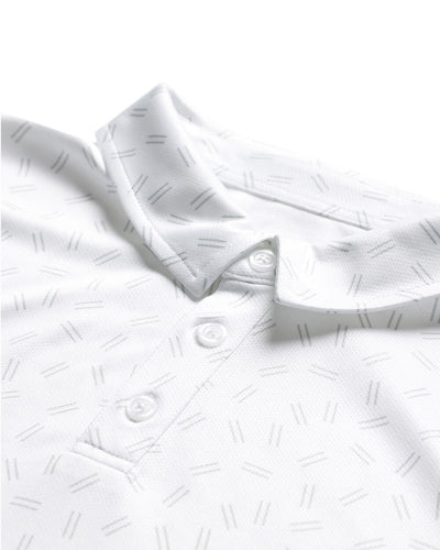 Performance Polo - Non-Branded-White Dashes-Regular-Detail 3--Alex---M