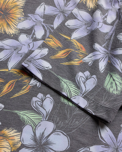 Pursuit Performance Polo-Coastal Flowers-Tall-Regular-Detail--Model---L