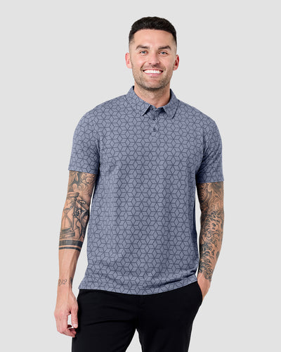 Pursuit Performance Polo-Cube Illusions-Tall-Regular-Front--Model---L