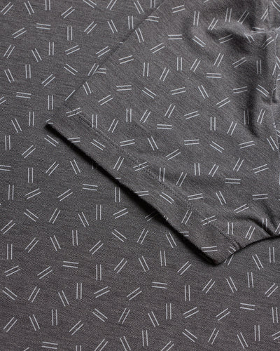 Pursuit Performance Polo-Black Dashes-Reg-Regular-Detail--Model---L