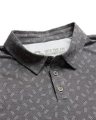 Pursuit Performance Polo-Black Dashes-Reg-Regular-Detail--Model---L