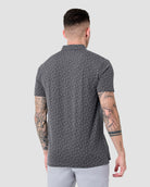 Pursuit Performance Polo-Black Dashes-Tall-Regular-Back--Model---L