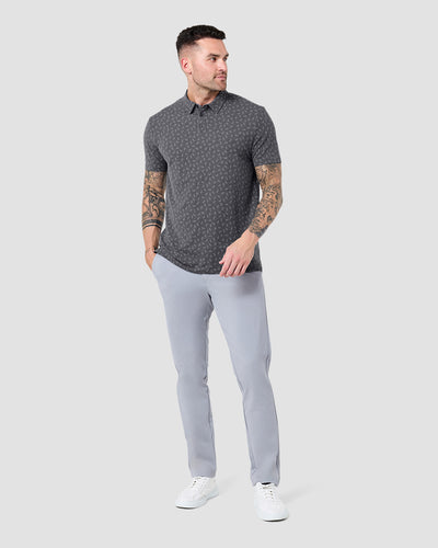 Pursuit Performance Polo-Black Dashes-Tall-Regular-Full--Model---L