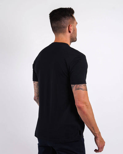 Cosmic Beats Tee-Black-Regular-Back--Model---L