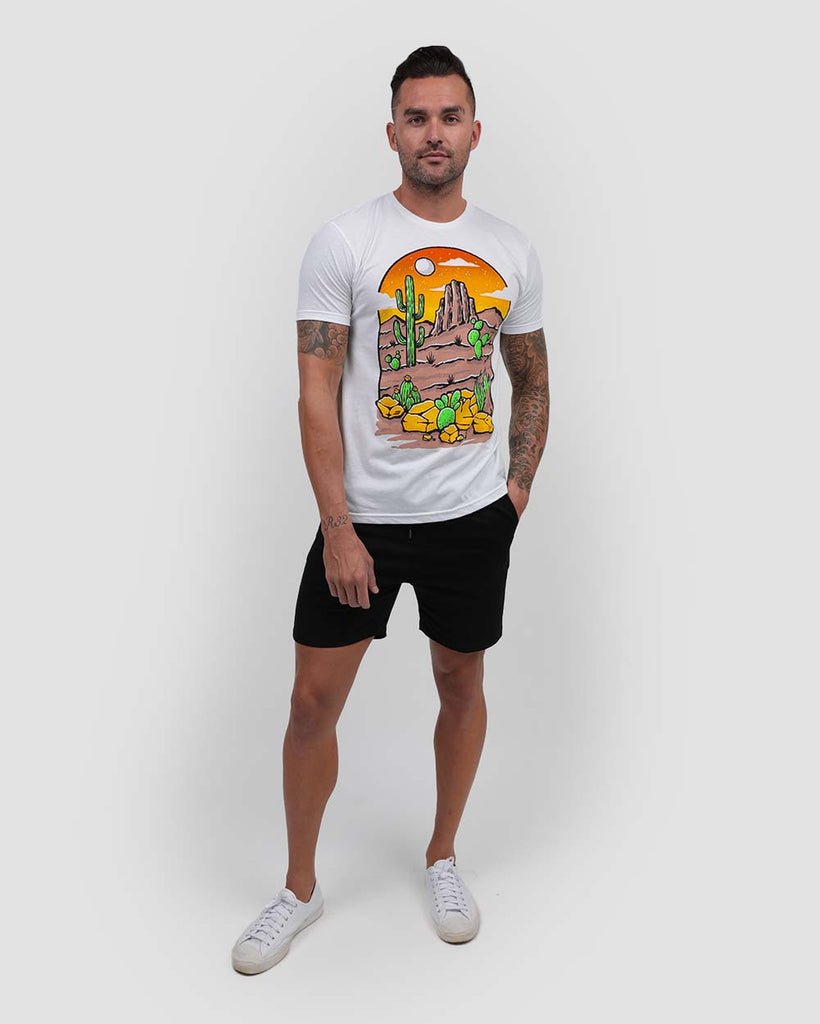 Desert Dawn Tee-White-Full--Zach---L