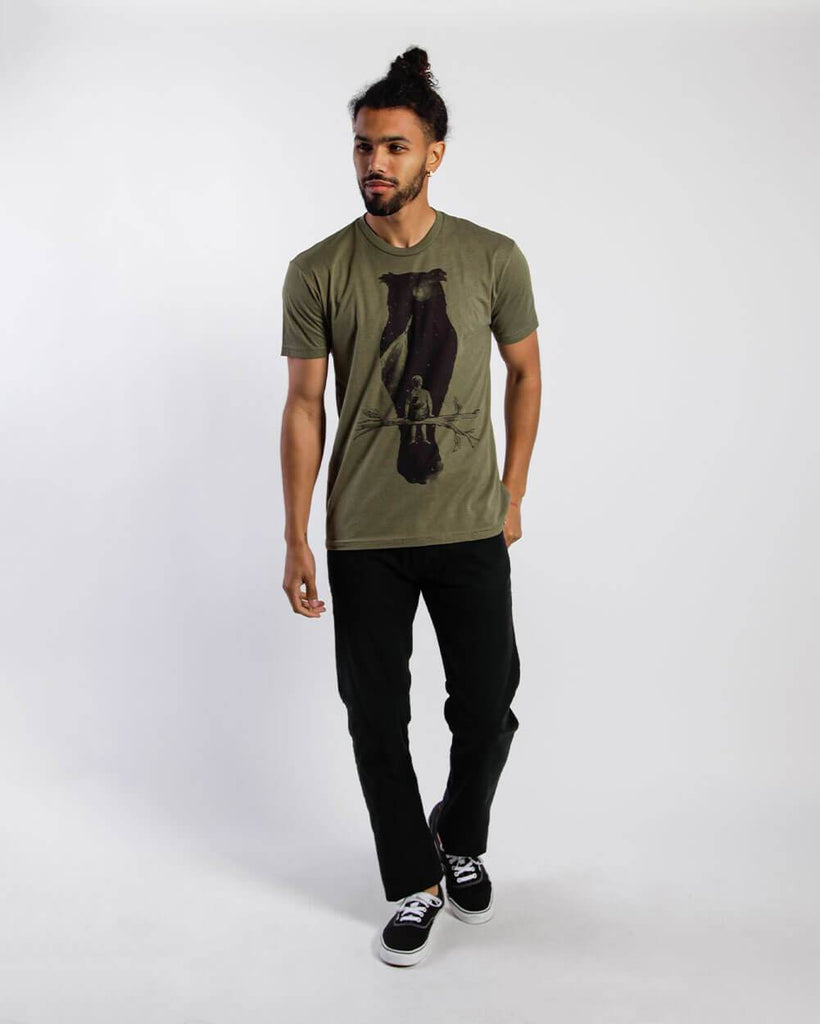 Dreamer Tee-Military Green-Full--Jay---M