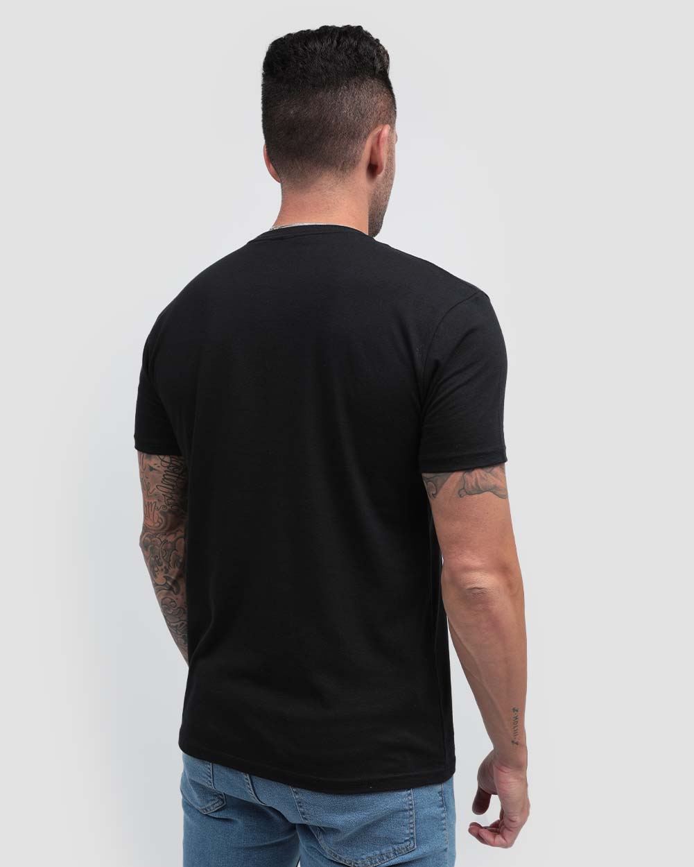 Fallen King Tee-Black-Regular-Back--Model---L