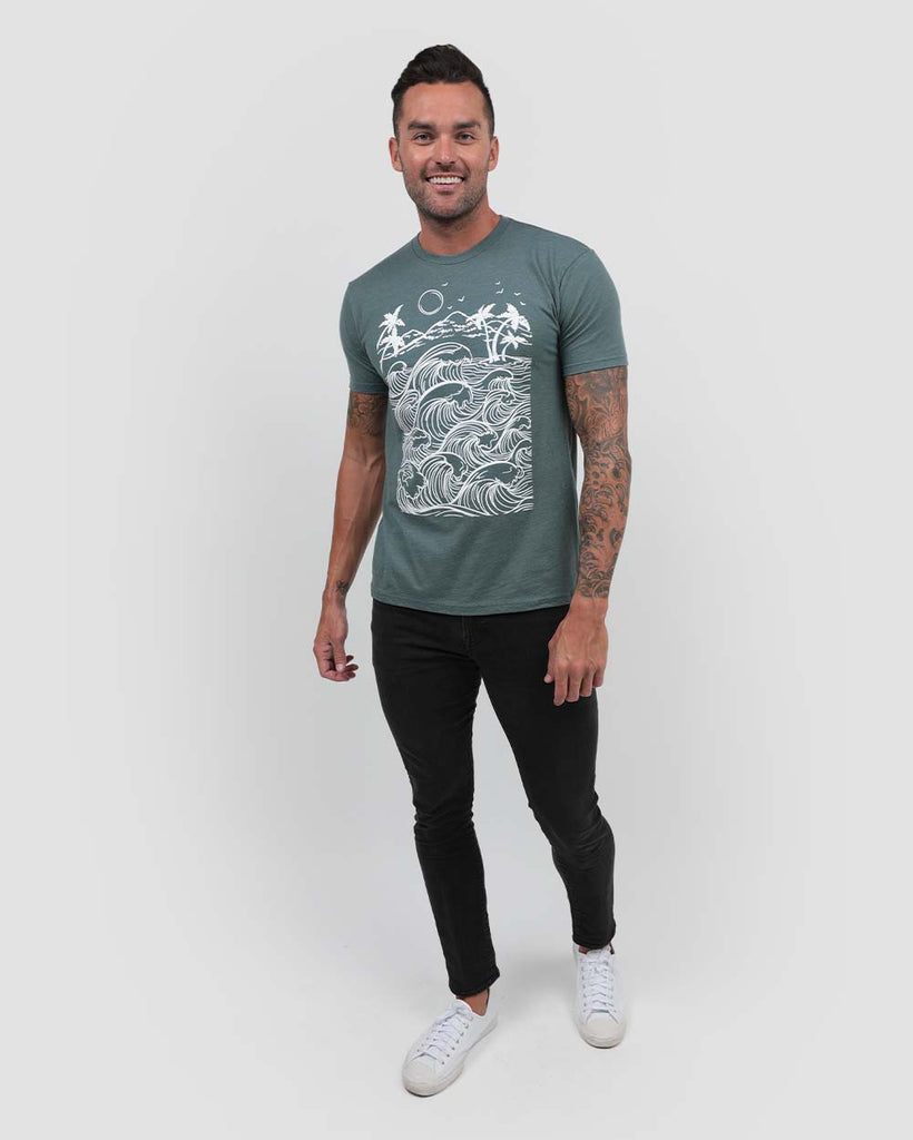 Raging Sea Tee-Indigo-Full--Zach---L