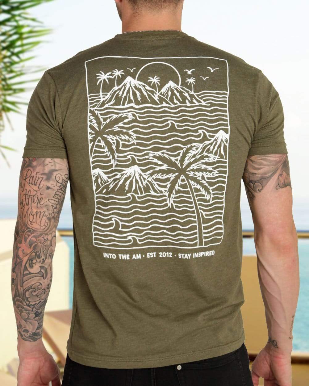 Summer Islands Men's Tee-Lifestyle--Zach---L