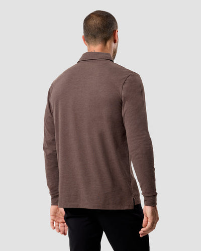 Long Sleeve Polo - Non-Branded-Brown-Reg-Regular-Back--Zac---L