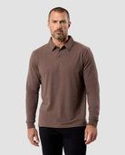 Long Sleeve Polo - Non-Branded-Brown-Reg-Regular-Front--Zac---L