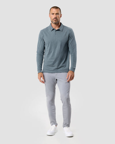 Long Sleeve Polo - Non-Branded-Indigo-Tall-Regular-Full--Zac---L