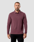 Long Sleeve Polo - Non-Branded-Maroon-Reg-Regular-Front--Zac---L