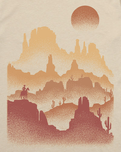 Mesa Shadows Tee-Cream--Regular-Swatch--Model---L