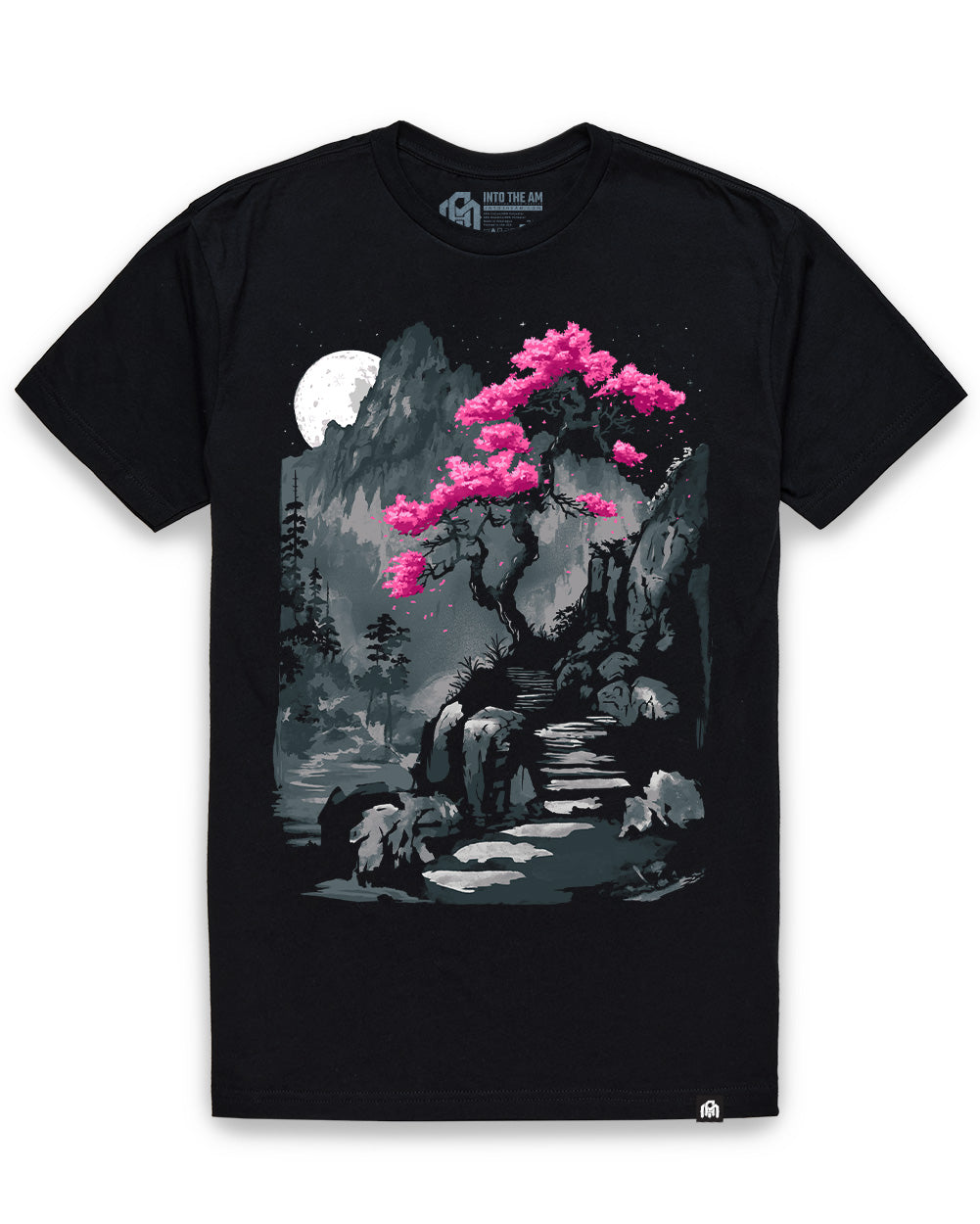 Midnight Ascent Tee-Black-Regular-Mock--Model---L