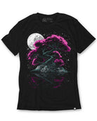 Midnight Bloom Tee-Black-Regular-Mock--Model---L