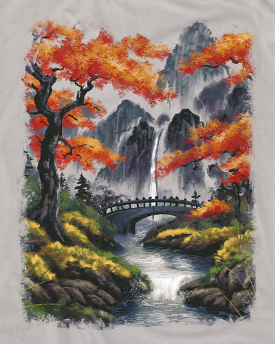 Misty Falls Tee-Ivory-Regular-Swatch--Model---L