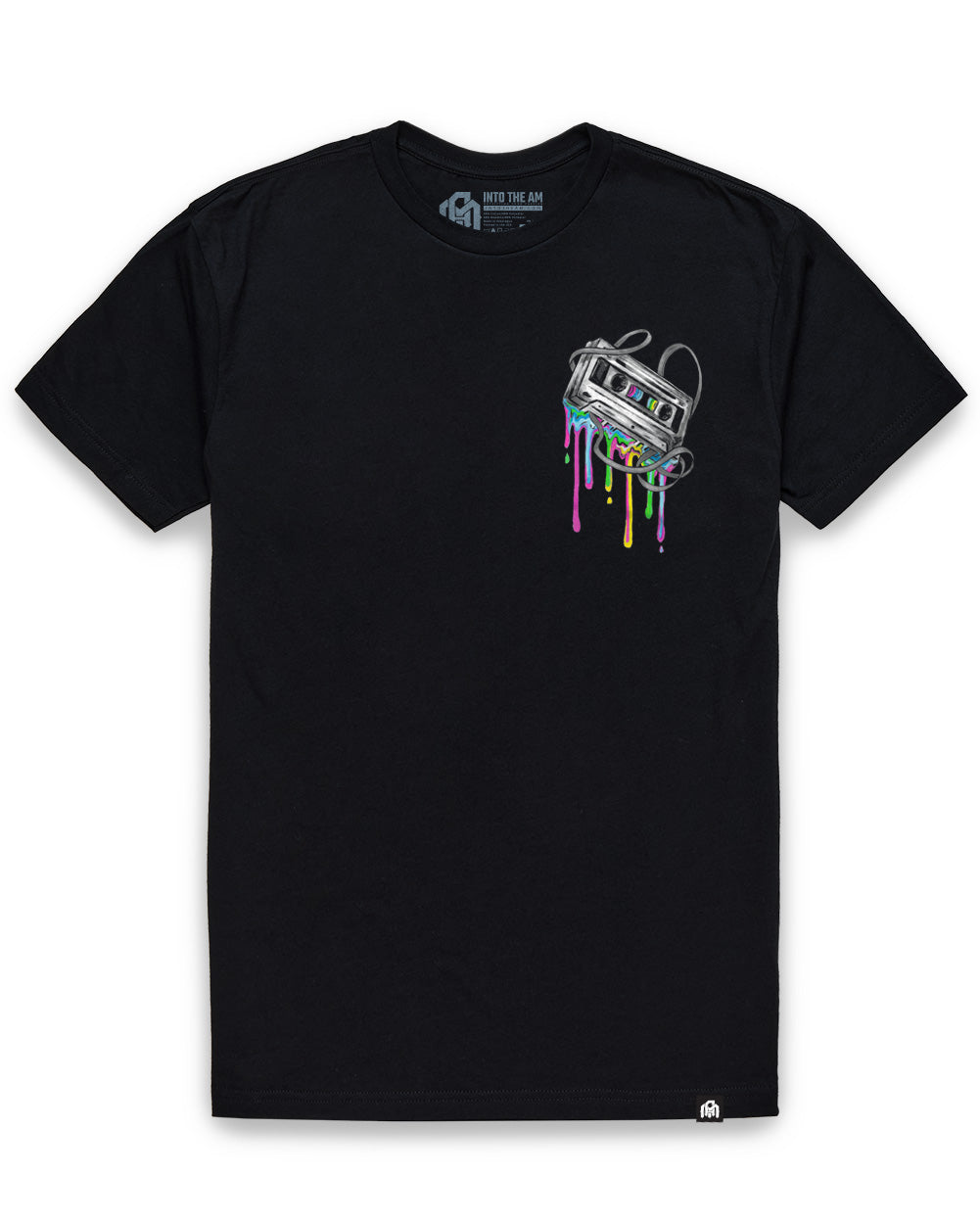 Mixtape Tee-Black-Regular-Mock--Model---L