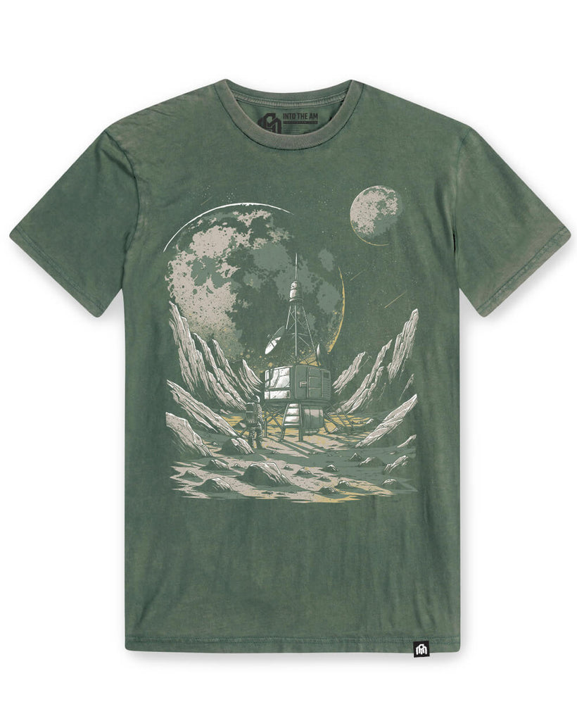 Moon Module Vintage Tee-Vintage Royal Pine-Regular-Mock--Model---L