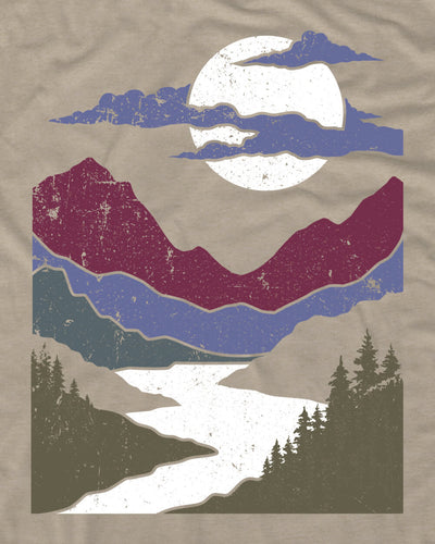 Moonlit Valley Tee-Heather Tan-Regular-Swatch--Model---L