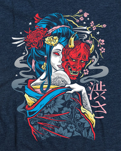 Mystic Geisha Tank-Navy-Regular-Swatch--Model---L