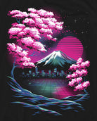 Neon Horizon Tee-Black-Regular-Swatch--Model---L