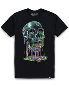 Neon Rot Tee-Black-Regular-Mock--Model---L