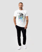 Neon Groove Tee-White-Regular-Full--Model---L