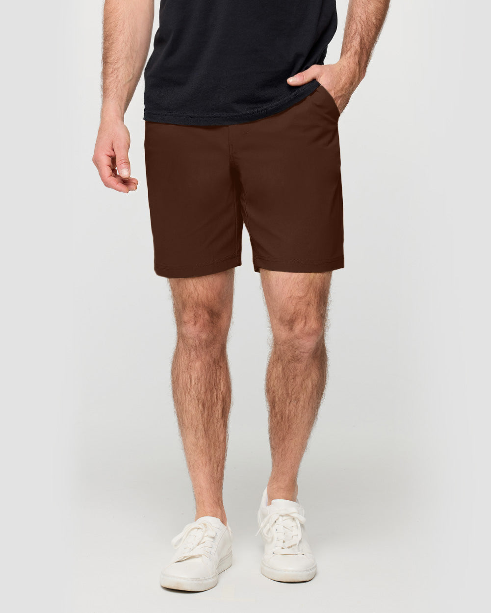 Daily Shorts-Brown-9"-Regular-Side--Model---31