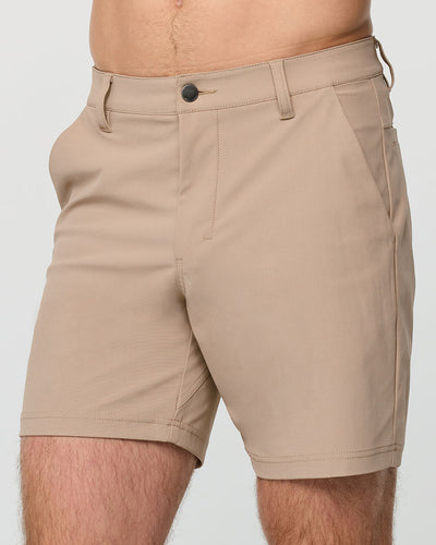 Daily Shorts-Khaki-7"-Regular-Front 3--Alex---M