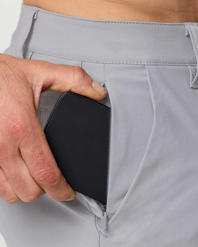 Daily Shorts-Light Grey-9"-Plus-Detail 1--Ross---40