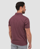 Polo - Non-Branded-Maroon-Back--Model---M-Regular