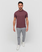 Polo - Non-Branded-Maroon-Full--Model---M-Regular